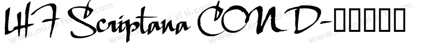 LHF Scriptana COND字体转换